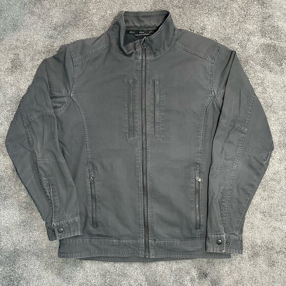 Kuhl Double Kross Jacket Mens M Medium Gray Lightweight Hiking Canvas Faded - Picture 1 of 16